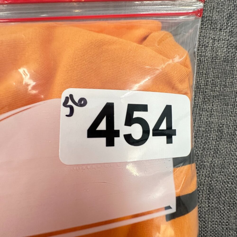 NEW Halloween Shirt Apricot/ Orange All tricks n treats Crow Bat Skull‎ Print - Picture 8 of 8